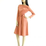 Vintage 1970s Jerell Coral Disco Dress
