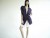 Vintage 1980's Christian Dior Purple Marl Slouchy Sweater