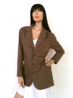 Vintage 1970s Ralph Lauren Brown Tweed Blazer