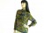 Vintage 1960s Graphic Print Ruffle Art Shirt