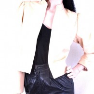 Vintage 1980's Condor Khaki Cropped Blazer