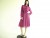 Vintage 1970's Queens Row Fuchsia Secretary Dress
