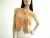 Vintage 1960s Orange Cropped Plaid Vest