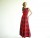 Vintage 1960/70's Red Plaid Sleeveless Maxi Dress