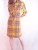 Vintage Yellow Plaid Sheath Dress