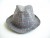 Vintage Red, Blue & White Plaid Fedora Hat