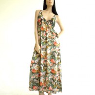 Vintage 1960s/1970s Vanity Fair Floral Poly Maxi