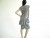 Vintage 1980's Subway Print Drop Waist Peplum Dress