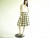 Vintage 1950's Brown/Cream Waffle Weave Plaid Skirt