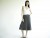 Vintage 1970's Cashmere skirt - Gray Ballantyne Ribbed Skirt