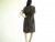 Vintage Brown Block Print Sheath Dress