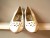 Vintage White Rangoni Cut Out Pump