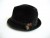 Vintage Italian Check Plaid Velour Fedora Hat
