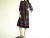 Vintage 1980's Leslie Fay Rainbow Stripe Print Dress