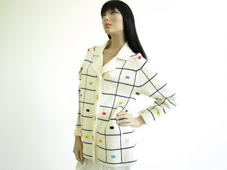 Vintage 1960s Lilly of california Cream Cardigan Sweater