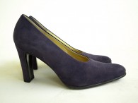 Vintage Bruno Magli Eggplant Purple Suede Pumps
