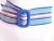 Vintage 1980's Blue Stripe Sash Belt
