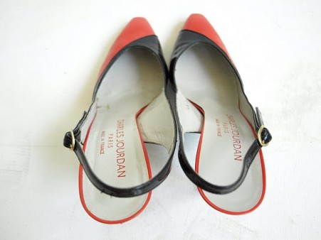 Charles Jourdan Orange Slingback Pump