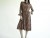 Vintage 1970s Jamison Rust Paisley Dress