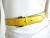 Vintage 1980s Yellow Guy Laroche Leather Belt