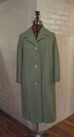 Vintage Green Wool Boucle Coat