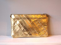 Vintage 1980's Gold Skin Shoulder Bag