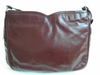 Vintage 1970's Burgundy Leather Handbag