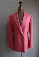  Vintage Honeysuckle Pink Le Tigre Linen Blazer