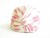 Vintage Adolfo Cream Turban with Pink Polka Dots Hat