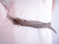 Vintage Morris M.Taupe Braided Belt