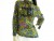 Vintage 1960s Graphic Print Ruffle Art Shirt